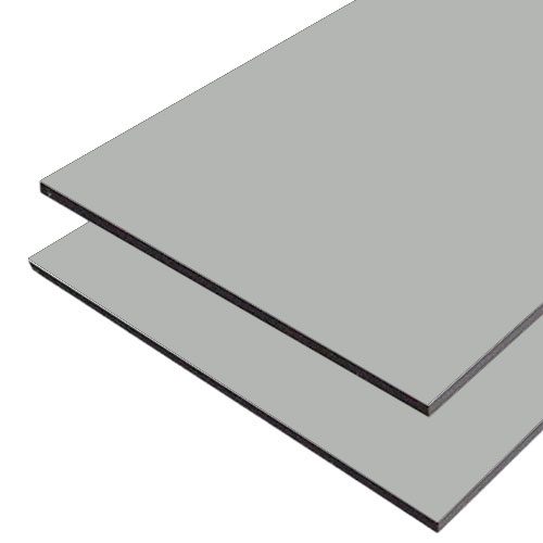 Plancha de Alupanel Plata Bruñido (DPG+)