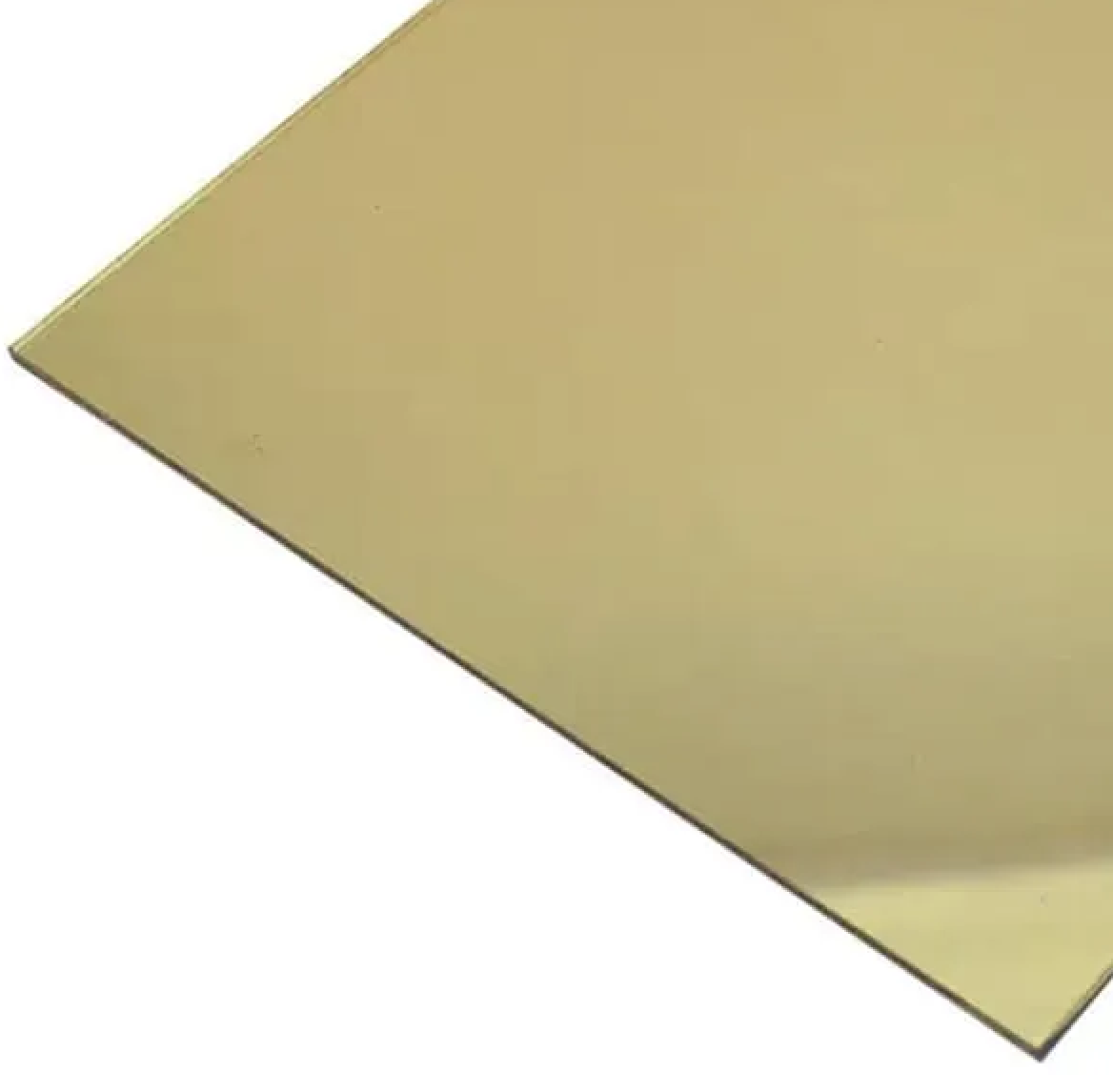 Plancha ABS 60 x 120 cm (1,25 mm) - Mirror Gold / Black