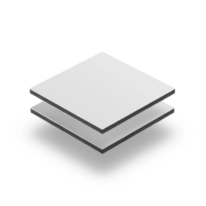 Plancha Alupanel / Aluminio Compuesto/ Alucobond - White PE 4mm (122 x 244 cm)