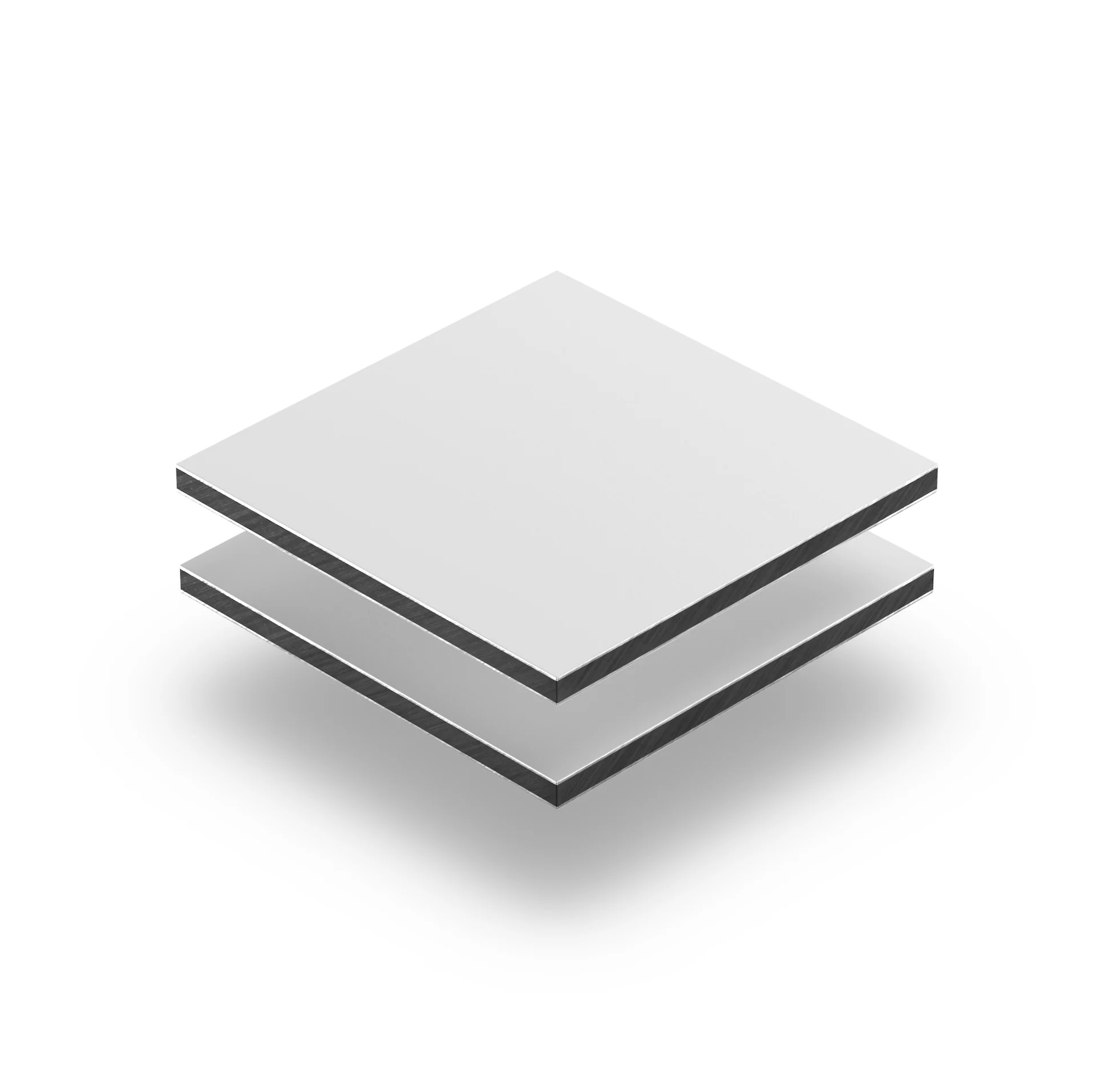 Plancha Alupanel / Aluminio Compuesto/ Alucobond - White PE 4mm (122 x 244 cm)