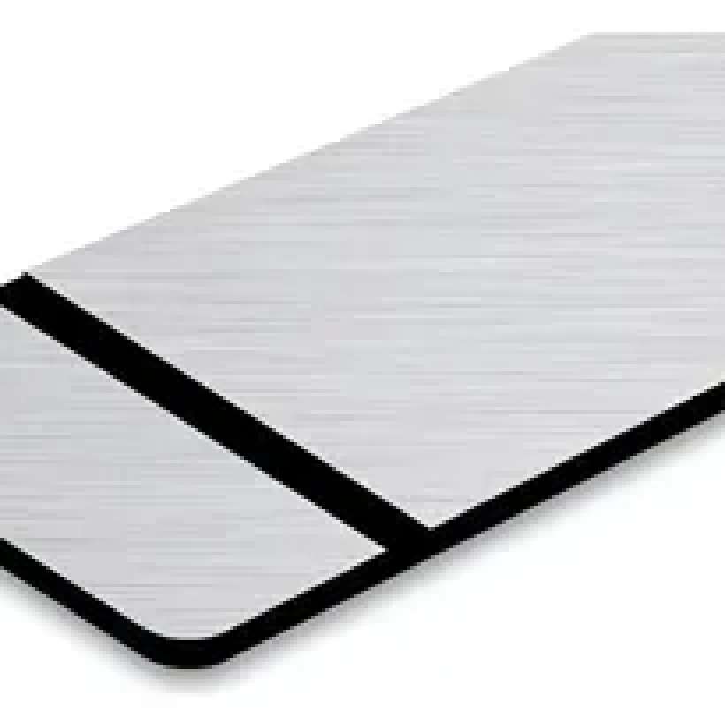 Plancha ABS 60 x 120 cm (1,25 mm) - White / Black - Imagen 2