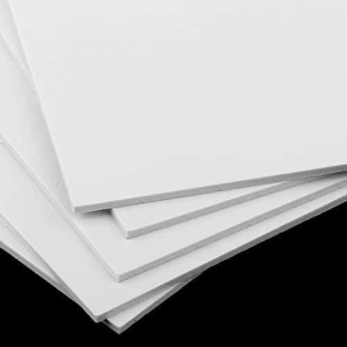 Plancha ABS 60 x 120 cm (1,25 mm) - White / Black
