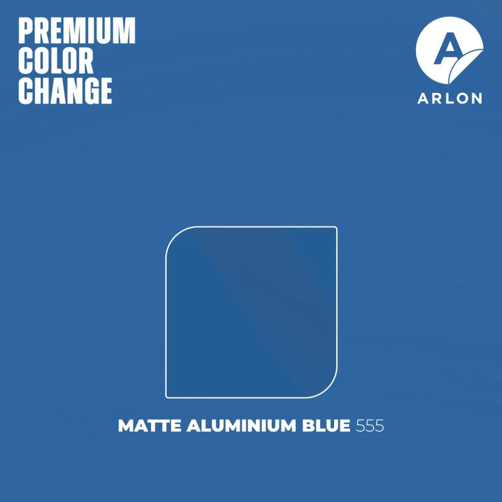 Premium Color Change - Matte Aluminium Blue - 1,52 mts (ARLON) - Imagen 3