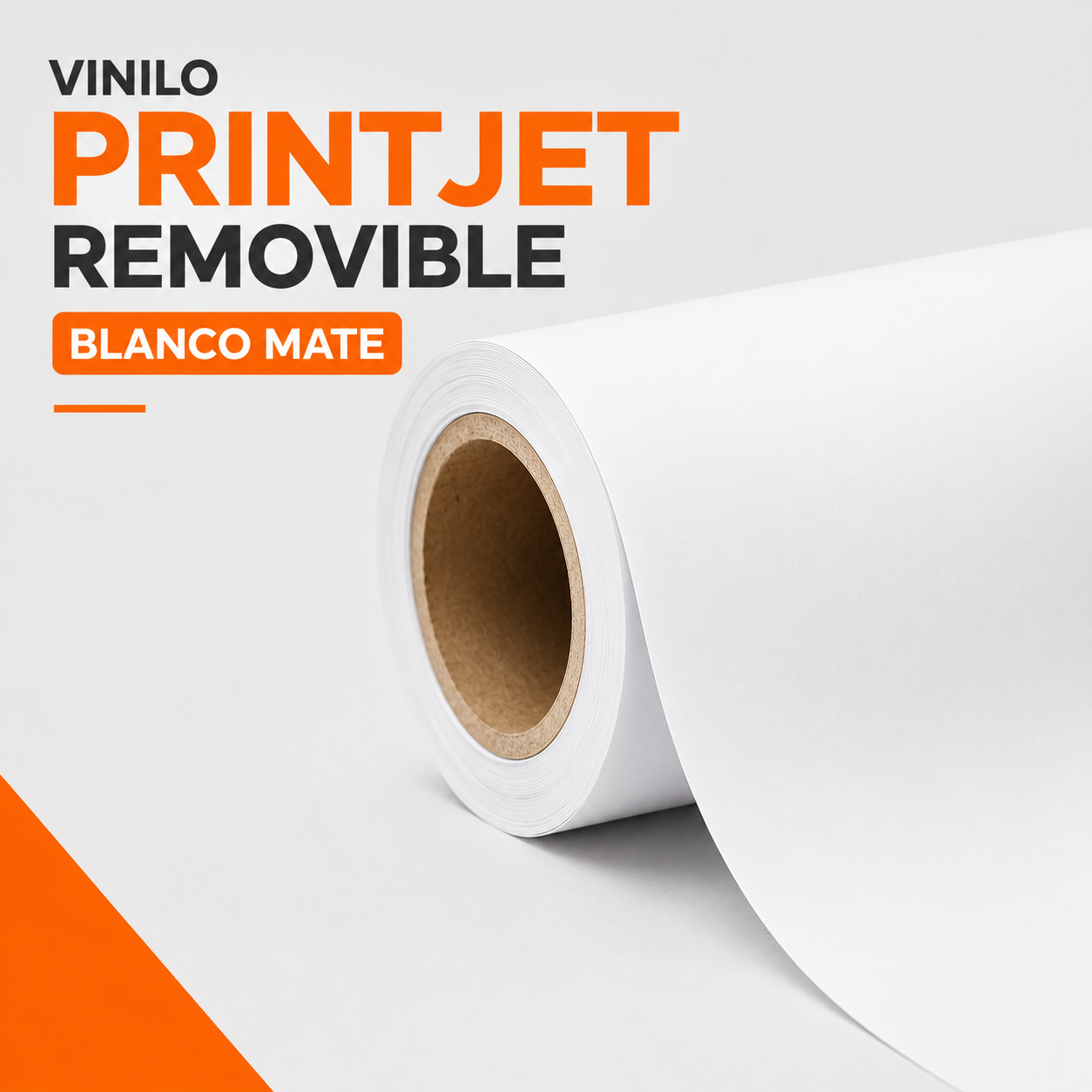 Vinilo Printjet Removible Blanco Mate