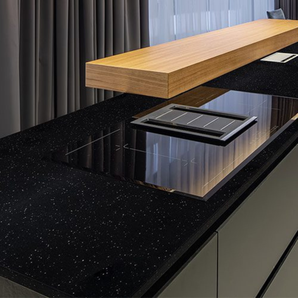 Plancha Novanite Negro Glitter 12mm – 1,22 x 2,44 (Novanite)