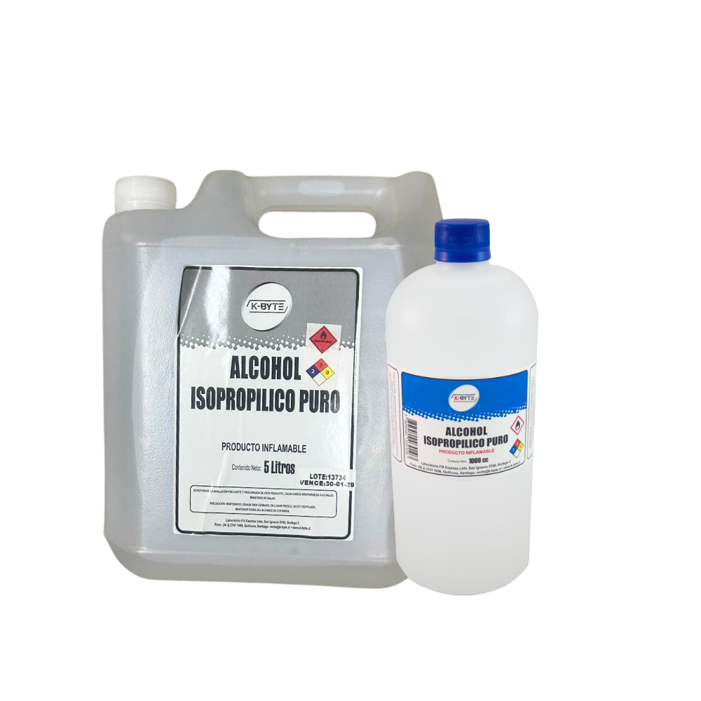 Alcohol Isopropílico - 1 y 5 litros (DPG+)